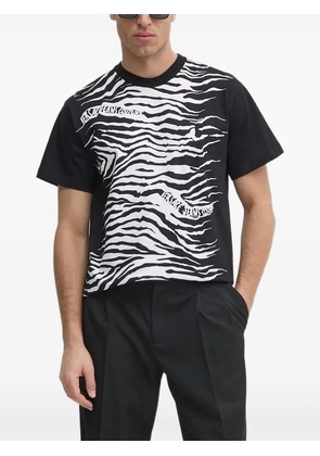 Versace Jeans Couture zebra-print T-shirt - Black