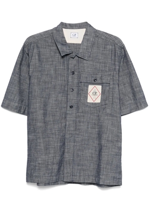 C.P. Company logo-patch shirt - Blue
