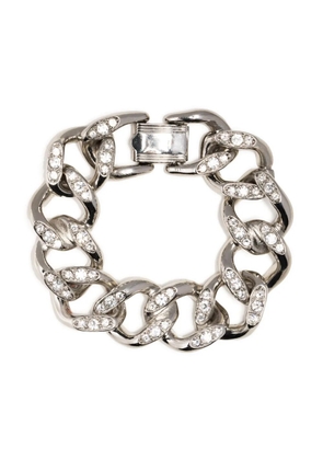 Kenneth Jay Lane crystal-embellished chain bracelet - Silver