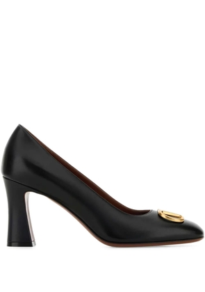 Valentino Garavani 80mm V-logo embellished pumps - Black