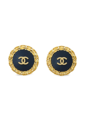 CHANEL Pre-Owned 1990-2000s CC clip-on earrings - Gold