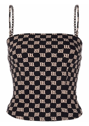 MISBHV monogram-print tank top - Black