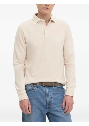 Hackett long-sleeve polo shirt - Neutrals