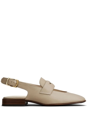Tod's penny-detail leather pumps - Neutrals