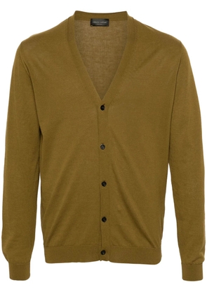 Roberto Collina button-up fine-knit cardigan - Green