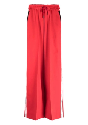 Rokh logo-trim palazzo trousers - Red