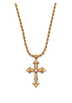 Emanuele Bicocchi Fleury cross-pendant necklace - Gold
