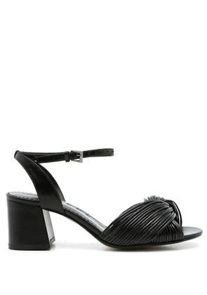 Sarah Chofakian Colagem 45mm leather sandals - Black