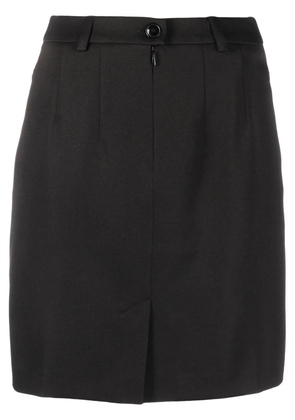 Martine Rose high-waisted logo-patch skirt - Black