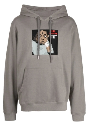 Mostly Heard Rarely Seen 8-Bit graphic-print cotton hoodie - Brown