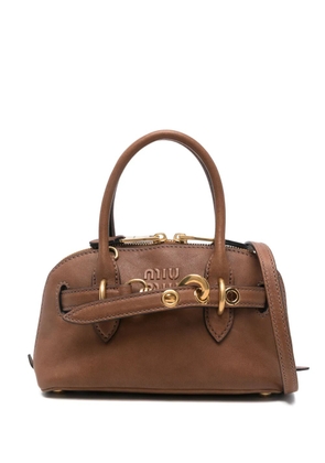Miu Miu mini Adventure tote bag - Brown