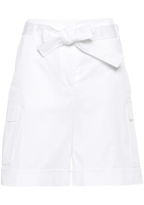 Eleventy belted bermuda shorts - White