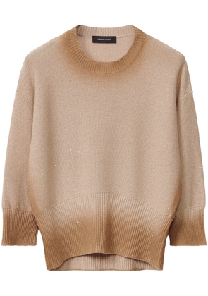 Fabiana Filippi gradient-effect sweater - Neutrals