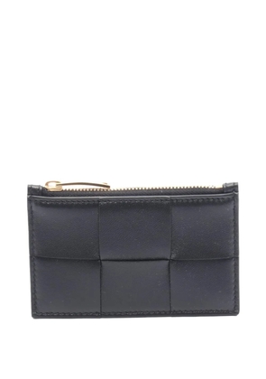 Bottega Veneta Pre-Owned 2012-2025 Nappa Intreccio Cassette Zipped Case card holder - Black
