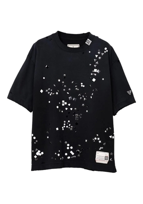 Maison MIHARA YASUHIRO embellished distressed T-shirt - Black