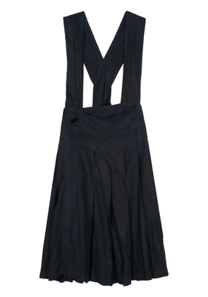 Comme Des Garçons Pre-Owned 2000s dungarees-style midi skirt - Blue