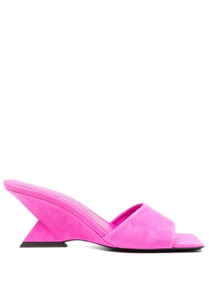 The Attico Cheope 75mm suede sandals - Pink