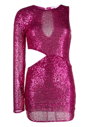 Patrizia Pepe cut-out sequin minidress - Pink