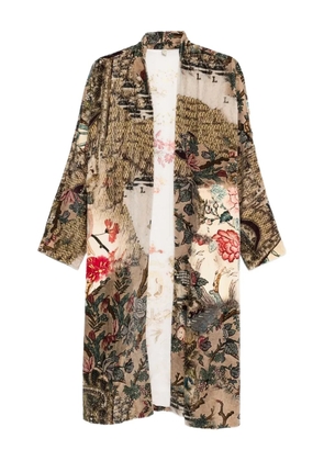 YAVI floral-print jacket - Neutrals