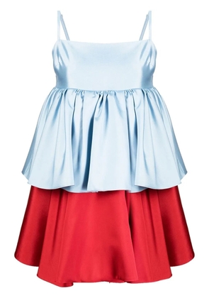 Macgraw Conversation tiered mini dress - Blue