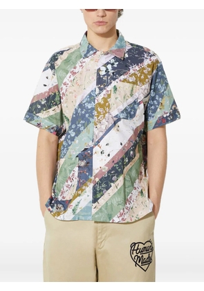 Engineered Garments floral-patchwork short-sleeve shirt - Green