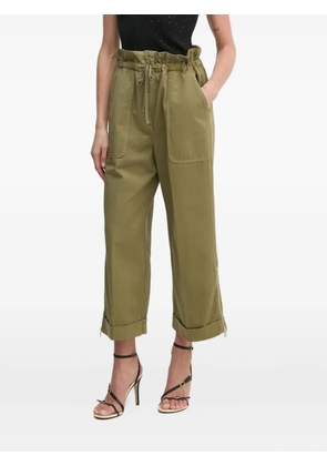 PINKO drawstring cuffed trousers - Green