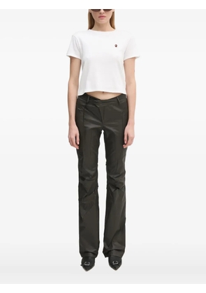 A BATHING APE® One Point embroidered-logo cropped top - White