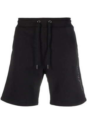 Tommy Hilfiger drawstring-waist cotton-blend track shorts - Black