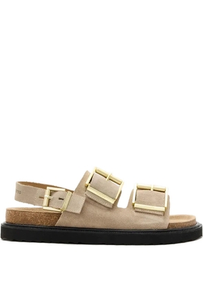AllSaints buckle-detail platform sandals - Neutrals