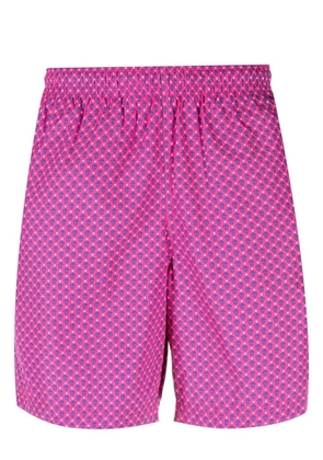 Alexander McQueen skull-print swim shorts - Pink