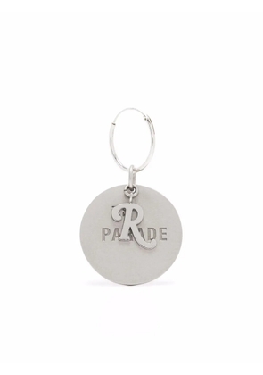 Raf Simons Parade circular charm single earring - Silver