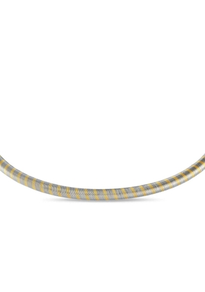 Cartier 1980s 18K yellow gold two-tone choker necklace