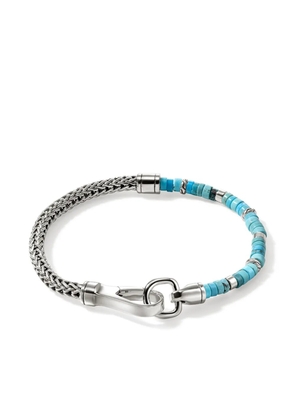 John Hardy sterling silver turquoise heishi bracelet