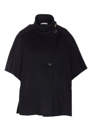 Max Mara button-fastening high-neck cape - Black