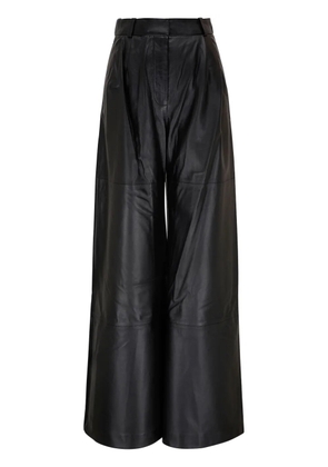 ZIMMERMANN Luminosity wide-leg leather trousers - Black