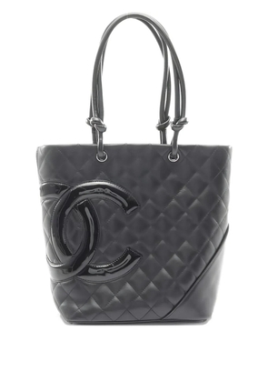 CHANEL Pre-Owned 2005-2006 medium Cambon Line tote bag - Black