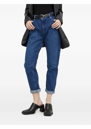 G-Star RAW logo-patch cuffed jeans - Blue