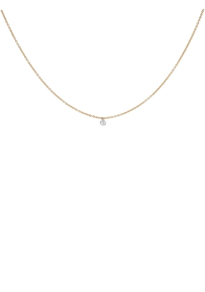 We by WHITEbIRD 18K yellow gold Emilie diamond solitaire necklace