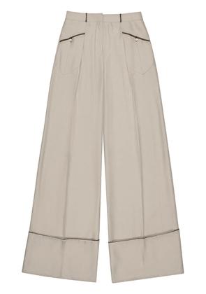 Bally silk palazzo pants - Neutrals