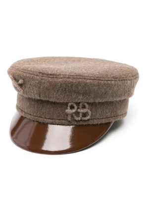 Ruslan Baginskiy Baker Boy logo-appliqué cap - Brown