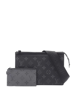 Louis Vuitton Pre-Owned 2021-2025 Monogram Eclipse Gaston Wearable Wallet crossbody bag - Black