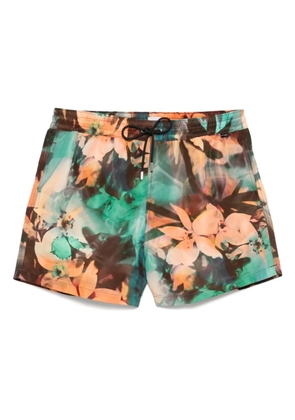 Paul Smith floral-print swimshorts - Green