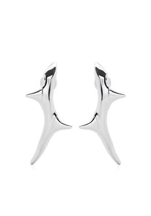 Shaun Leane Rose Thorn Climber earrings - Silver