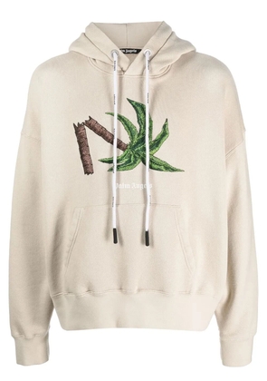 Palm Angels Broken Palm hoodie - Neutrals