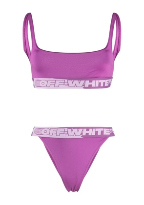 Off-White logo tape bikini - Pink