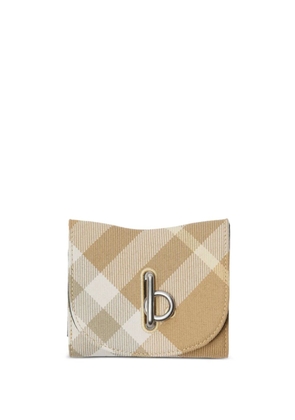 Burberry Rocking Horse check wallet - Neutrals