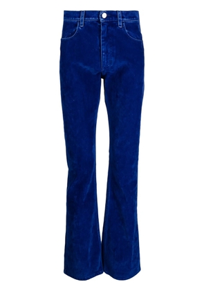 Marni flared twill trousers - Blue