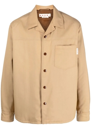 Marni virgin wool shirt jacket - Neutrals