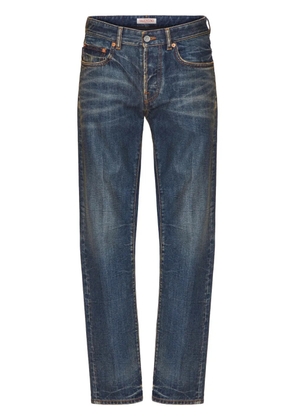 Valentino Garavani V-detail straight-leg jeans - Blue