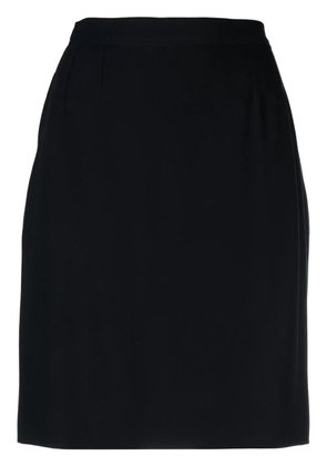 Saint Laurent Pre-Owned 1990s high-waisted pencil skirt - Blue